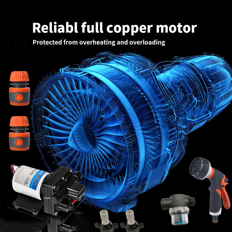 12V SEALFLO Water Pump High Pressure Self-priming rv Camping Boat 55PSI 11.3L/M V201-DP240155
