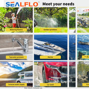 12V SEALFLO Water Pump High Pressure Self-priming rv Camping Boat 55PSI 11.3L/M V201-DP240155