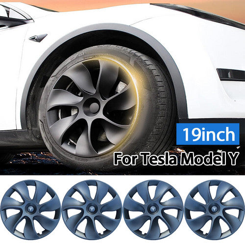 Tesla Y wheel cap 4 gray and model Y front and rear PP TPE fender 4 V201-DP88863