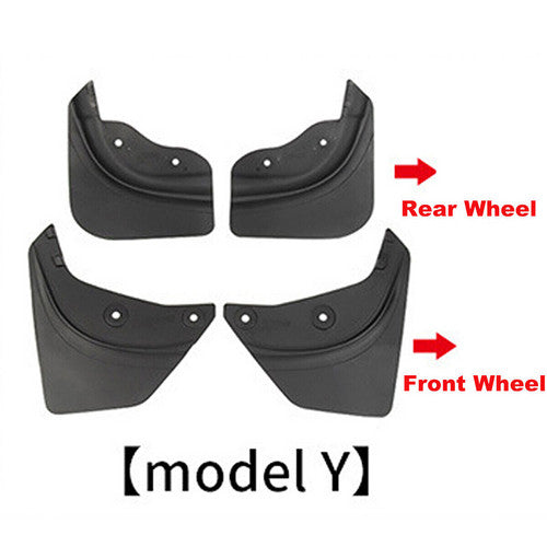 Tesla Y wheel cap 4 gray and model Y front and rear PP TPE fender 4 V201-DP88863