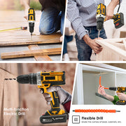 36VF BRUSHLESS HEAVY DUTY CORDLESS DRILL IMPACT DRIVER KIT HAMMER +2 BATTERY Box V201-DRIL0048VF8AU