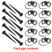 10PCS 12V LED Waterproof Outdoor Garden Spotlights Landscape Light Flood Lights Cool White V201-EAZ01982CL8-10AU