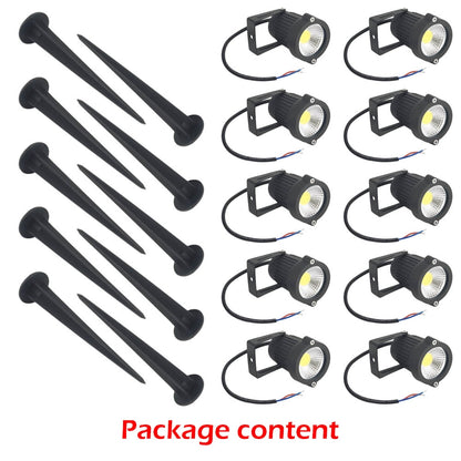 10PCS 12V LED Waterproof Outdoor Garden Spotlights Landscape Light Flood Lights Cool White V201-EAZ01982CL8-10AU