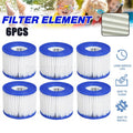 6PCS Replacement Bestway VI Filter Cartridge Inflatable Lay-Z-Spa Filters 58323 V201-EBA0008BU8AU