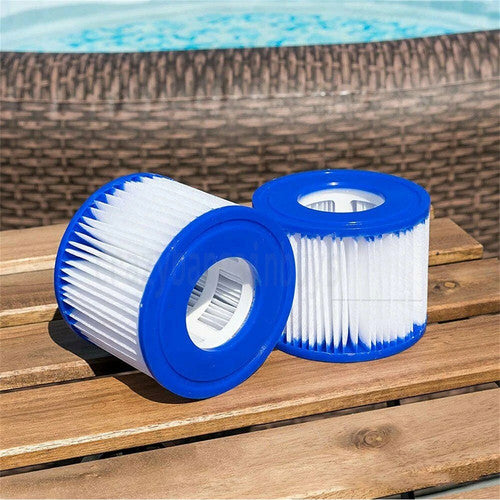 6PCS Replacement Bestway VI Filter Cartridge Inflatable Lay-Z-Spa Filters 58323 V201-EBA0008BU8AU