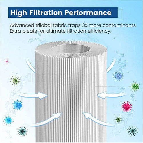 6PCS Replacement Bestway VI Filter Cartridge Inflatable Lay-Z-Spa Filters 58323 V201-EBA0008BU8AU