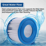 6PCS Replacement Bestway VI Filter Cartridge Inflatable Lay-Z-Spa Filters 58323 V201-EBA0008BU8AU