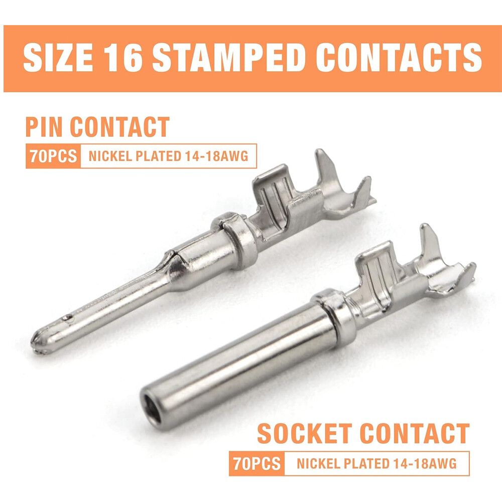188pcs Deutsch DT Series Connector Assortment 2/3/4/6/8/12 pin 2 Pair each V201-EBA0188BL8AU