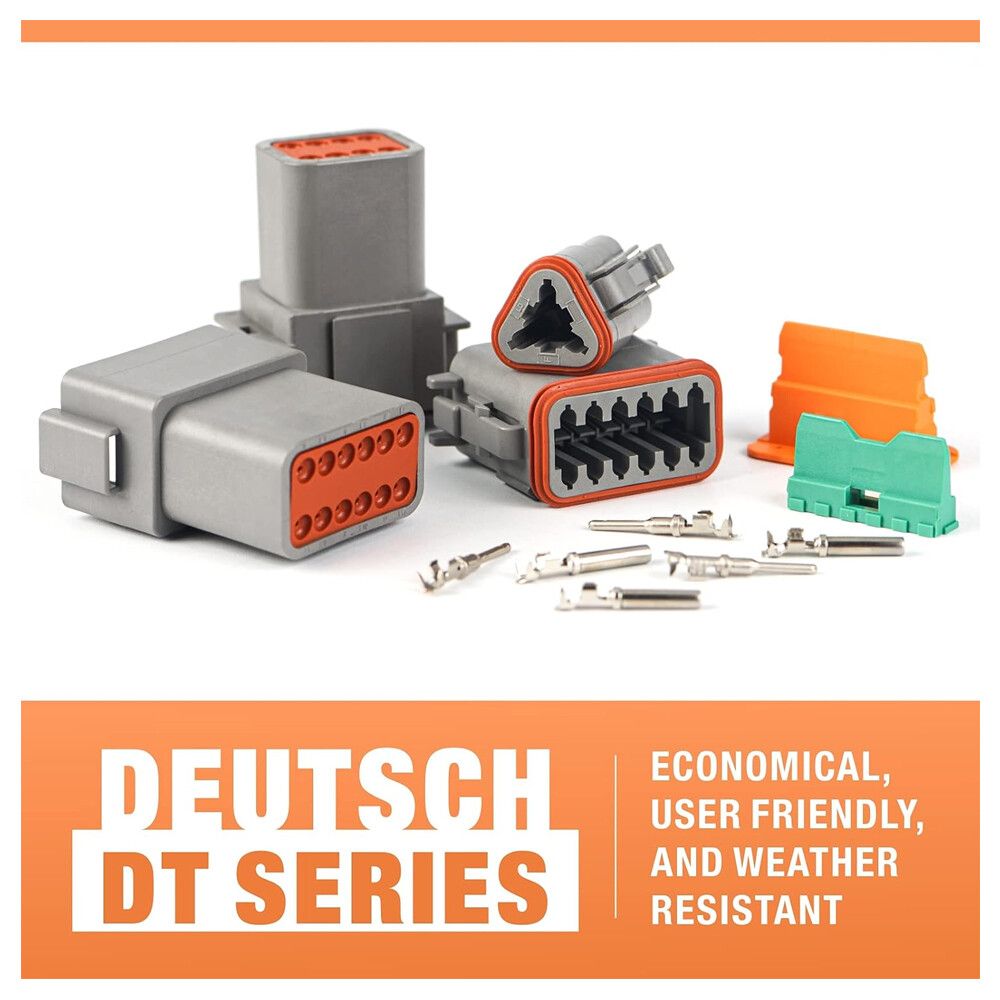 188pcs Deutsch DT Series Connector Assortment 2/3/4/6/8/12 pin 2 Pair each V201-EBA0188BL8AU