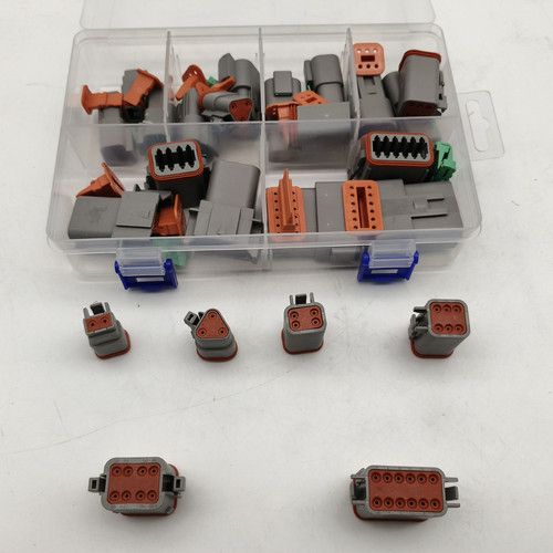 188pcs Deutsch DT Series Connector Assortment 2/3/4/6/8/12 pin 2 Pair each V201-EBA0188BL8AU