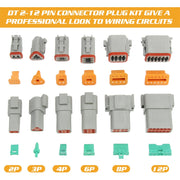 600PCS Deutsch DT Connector Plug Kit With Genuine Deutsch Crimp Tool Auto Marine V201-EBA0500BL8AU