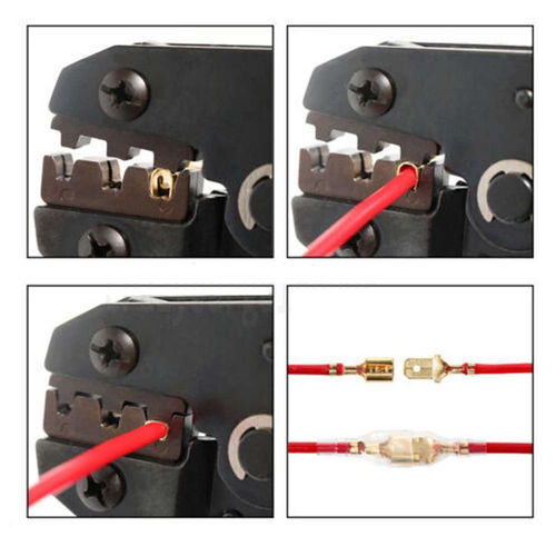 Assorted Waterproof Insulated Electrical Wiring Connectors Crimp Terminals Plier V201-EBA0709BL8AU
