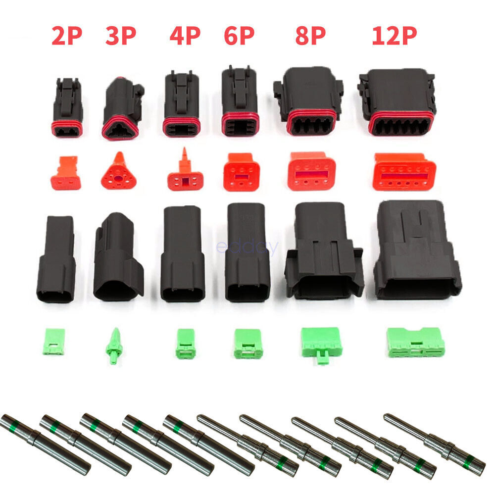 BLACK??1700X Deutsch DT Connector Kit Genuine Deutsch Crimp Tool Auto Marine V201-EBA0755BL8AU