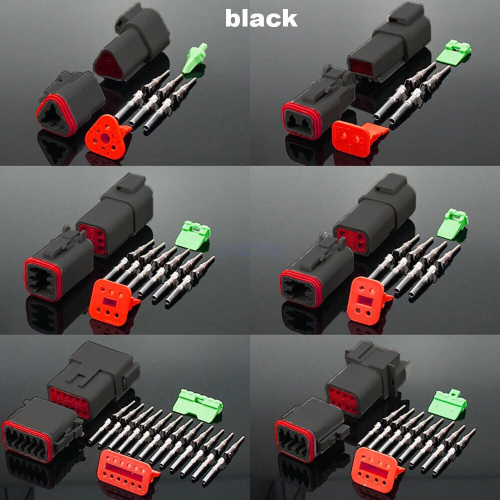 BLACK??1700X Deutsch DT Connector Kit Genuine Deutsch Crimp Tool Auto Marine V201-EBA0755BL8AU