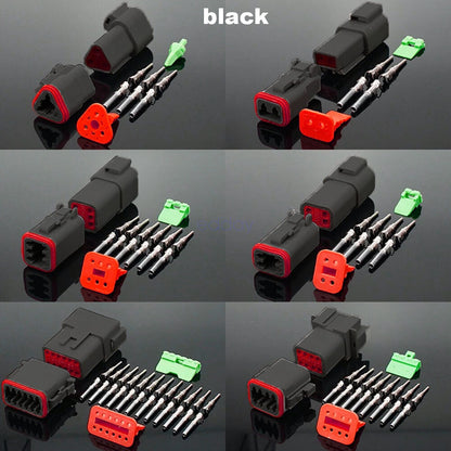 BLACK??1700X Deutsch DT Connector Kit Genuine Deutsch Crimp Tool Auto Marine V201-EBA0755BL8AU