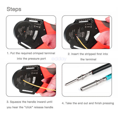 BLACK??1700X Deutsch DT Connector Kit Genuine Deutsch Crimp Tool Auto Marine V201-EBA0755BL8AU
