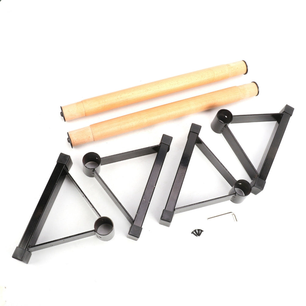 1 Pair Parallettes Set Push-up Parallel Bar Stretch Double Rod Stand Fitness V201-EBA1008BL8AU