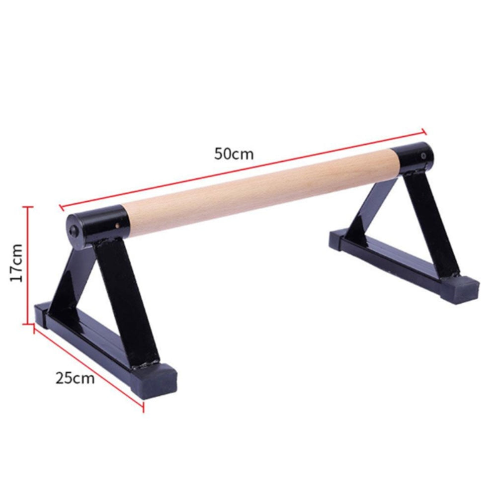 1 Pair Parallettes Set Push-up Parallel Bar Stretch Double Rod Stand Fitness V201-EBA1008BL8AU