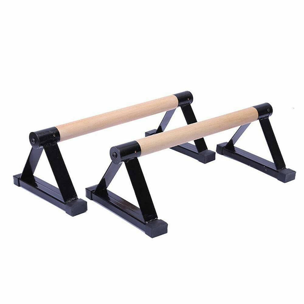 1 Pair Parallettes Set Push-up Parallel Bar Stretch Double Rod Stand Fitness V201-EBA1008BL8AU