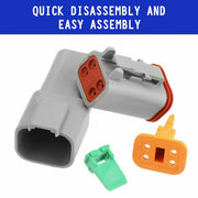 AU 1000 PCS Deutsch DT Connector Kit 14-16AWG Stamped Contacts 1100PCS UPGRADE V201-EBA1100BL8AU