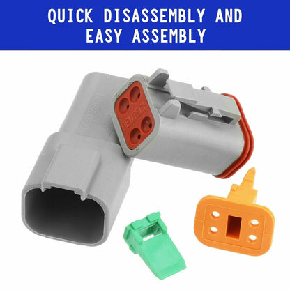 AU 1000 PCS Deutsch DT Connector Kit 14-16AWG Stamped Contacts 1100PCS UPGRADE V201-EBA1100BL8AU