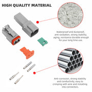 117PCS Deutsch Kit DT 2 Way Series Connector Plug Waterproof Auto Marine DT 2Pin V201-EBA1170BL8AU