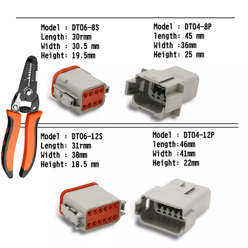 1700PCS Deutsch DT Connector DEUTSCH DT CONNECTOR PLUG KIT AU STOCK Connector V201-EBA1200BL8AU