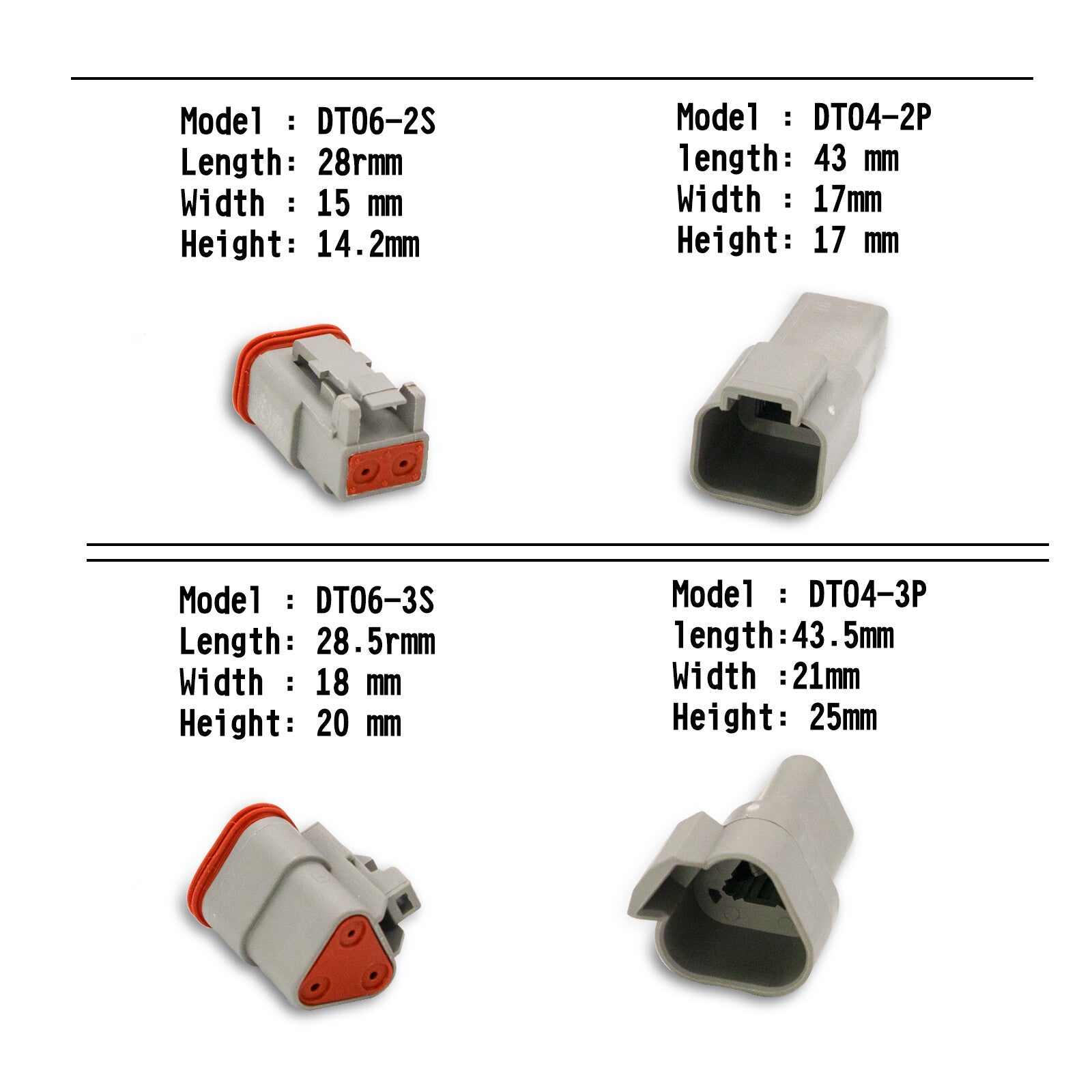 1700PCS Deutsch DT Connector DEUTSCH DT CONNECTOR PLUG KIT AU STOCK Connector V201-EBA1200BL8AU