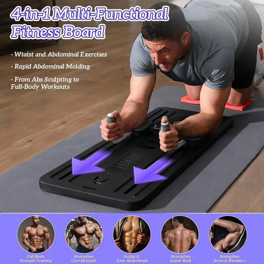 Abdominal Exercise Board Push Up Board Pilates Reformer Set Fitness Equipment V201-EBA1413BL8AU