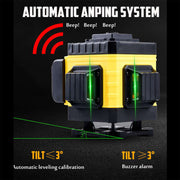 16 Line Laser Level 4D Green Light Auto Self Leveling 360 degree Rotary Cross V201-EBA1523BL8AU-4