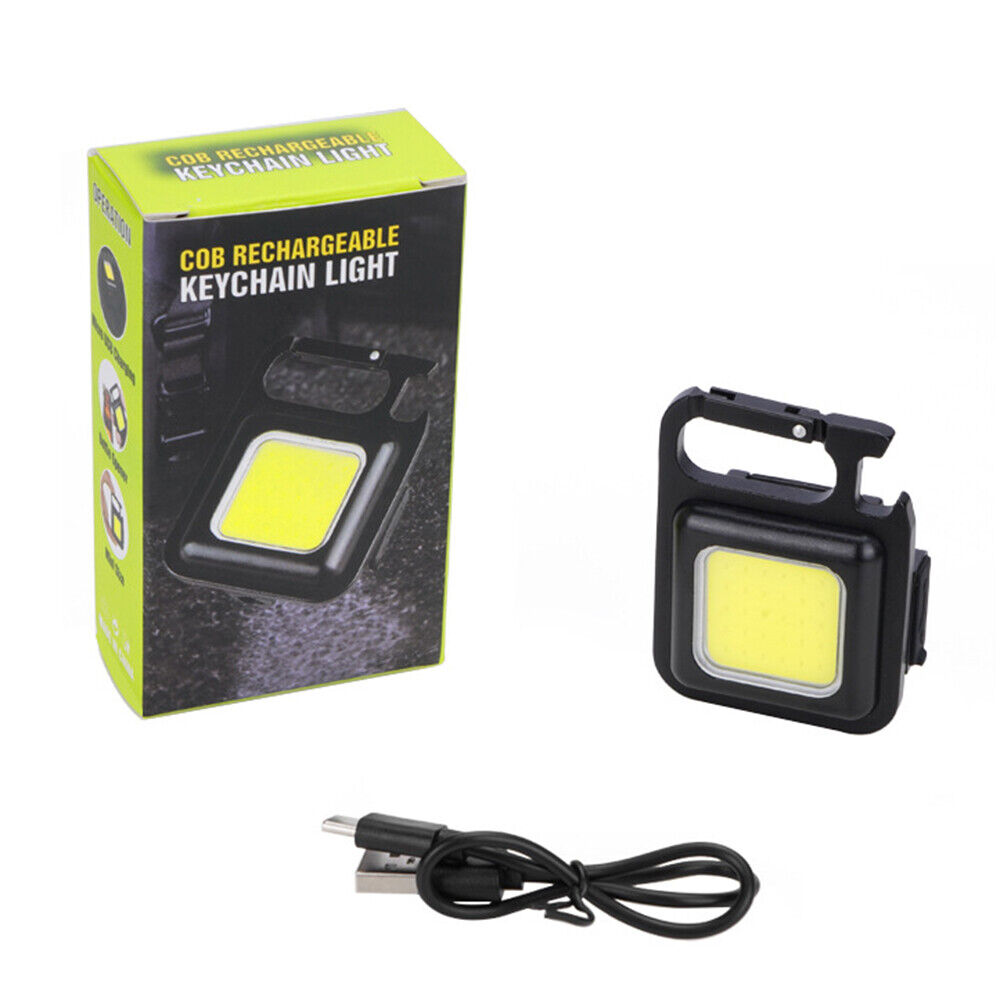 Mini Waterproof Rechargeable LED Light USB Flashlight-Lamp Torch Pocket Keychain V201-EBW1804AU