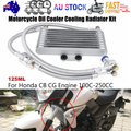 New 125ml Motorcycle Oil Cooler Cooling Radiator Kit For Honda CB CG 100CC-250CC V201-ECCSCOL-50CC-SLSC-AU