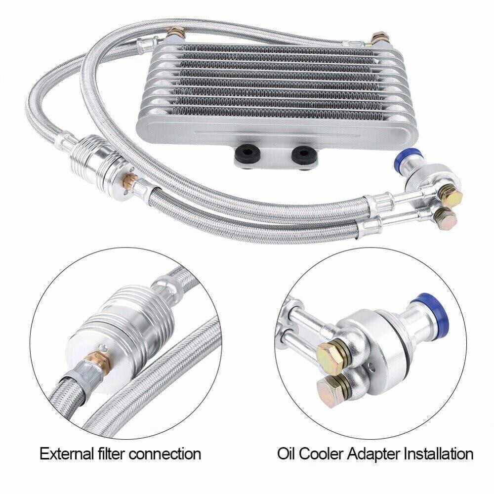 New 125ml Motorcycle Oil Cooler Cooling Radiator Kit For Honda CB CG 100CC-250CC V201-ECCSCOL-50CC-SLSC-AU