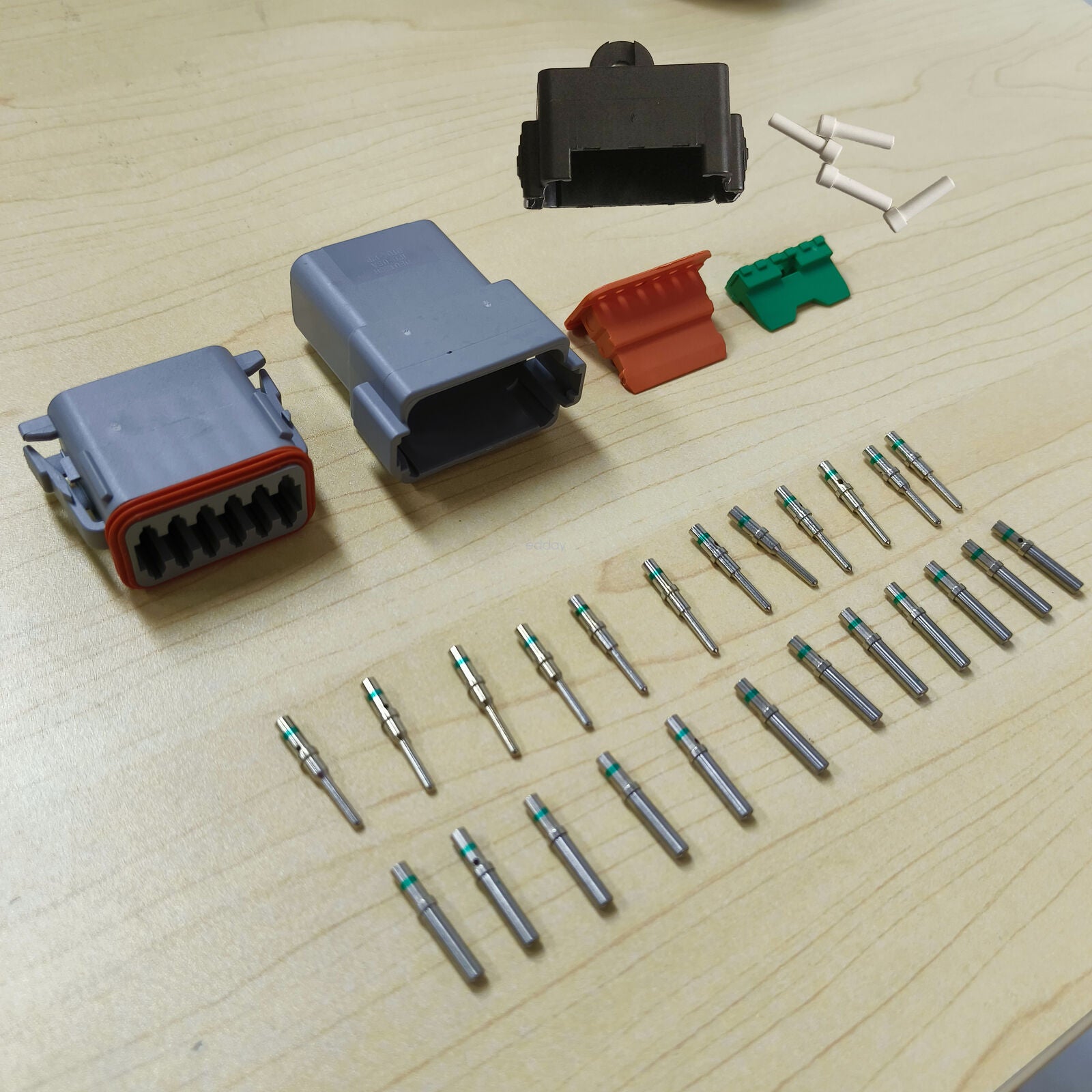 Deutsch DT 12-Way 12 Pin Electrical Connector Waterproof Plug Kit V201-EDT0012BL8AU