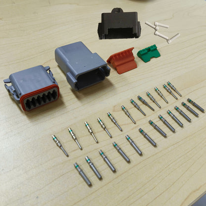 Deutsch DT 12-Way 12 Pin Electrical Connector Waterproof Plug Kit V201-EDT0012BL8AU