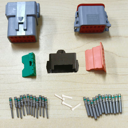 Deutsch DT 12-Way 12 Pin Electrical Connector Waterproof Plug Kit V201-EDT0012BL8AU