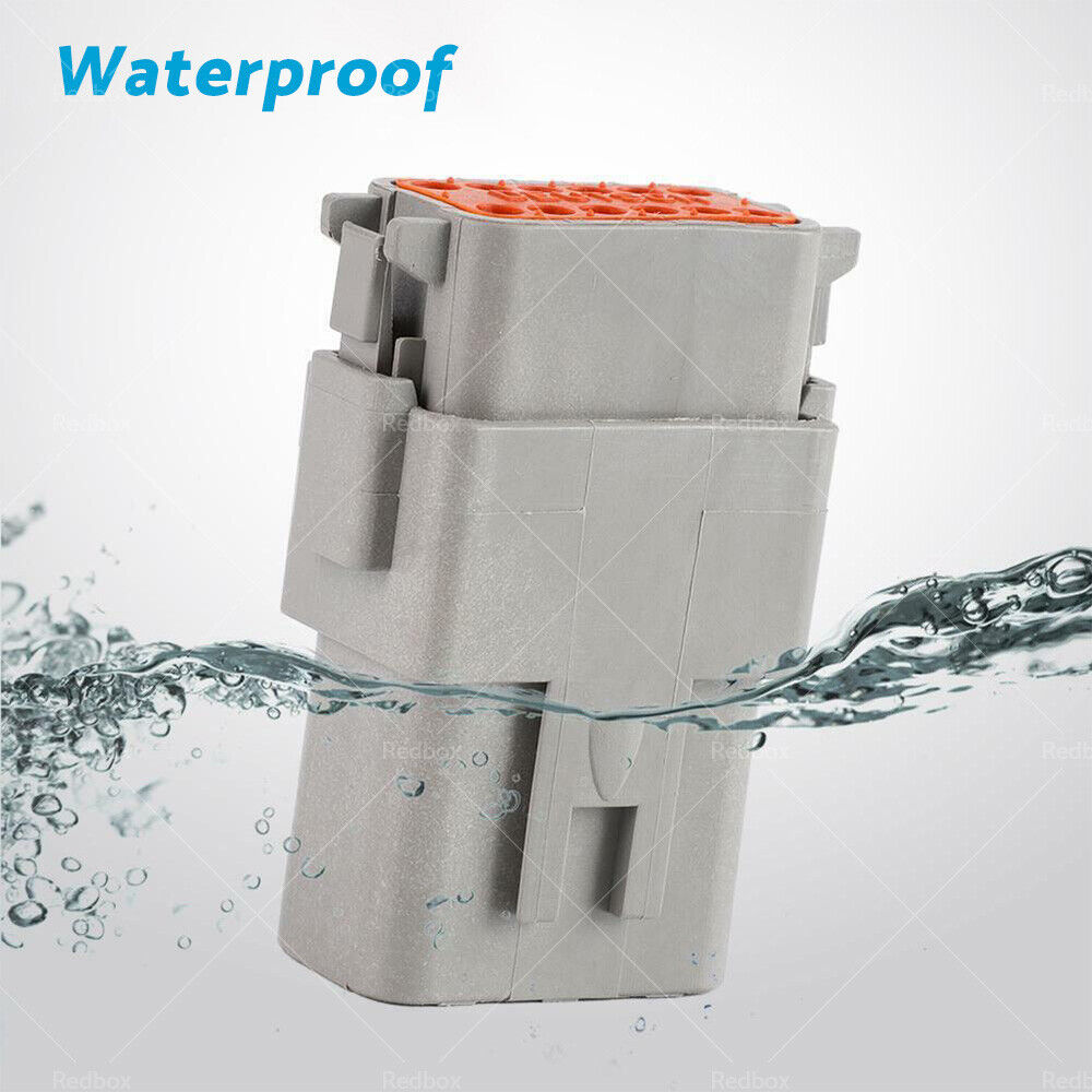 Deutsch DT 12-Way 12 Pin Electrical Connector Waterproof Plug Kit V201-EDT0012BL8AU