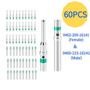 30 pairs Silver solid pin FOR Deutsch DT Series solid pin Connector Male & Female