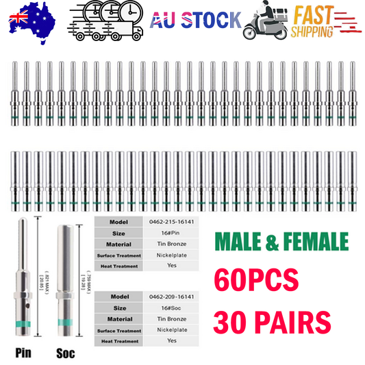 Deutsch DT Series solid pin Connector Male&Female 0462-209-16141 0460-215-16141 V201-EDT0060BL8US