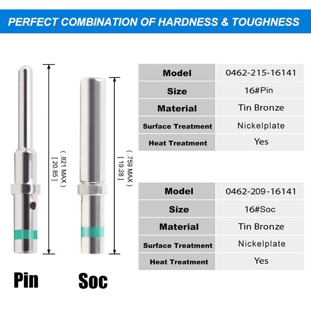 Deutsch DT Series solid pin Connector Male&Female 0462-209-16141 0460-215-16141 V201-EDT0060BL8US