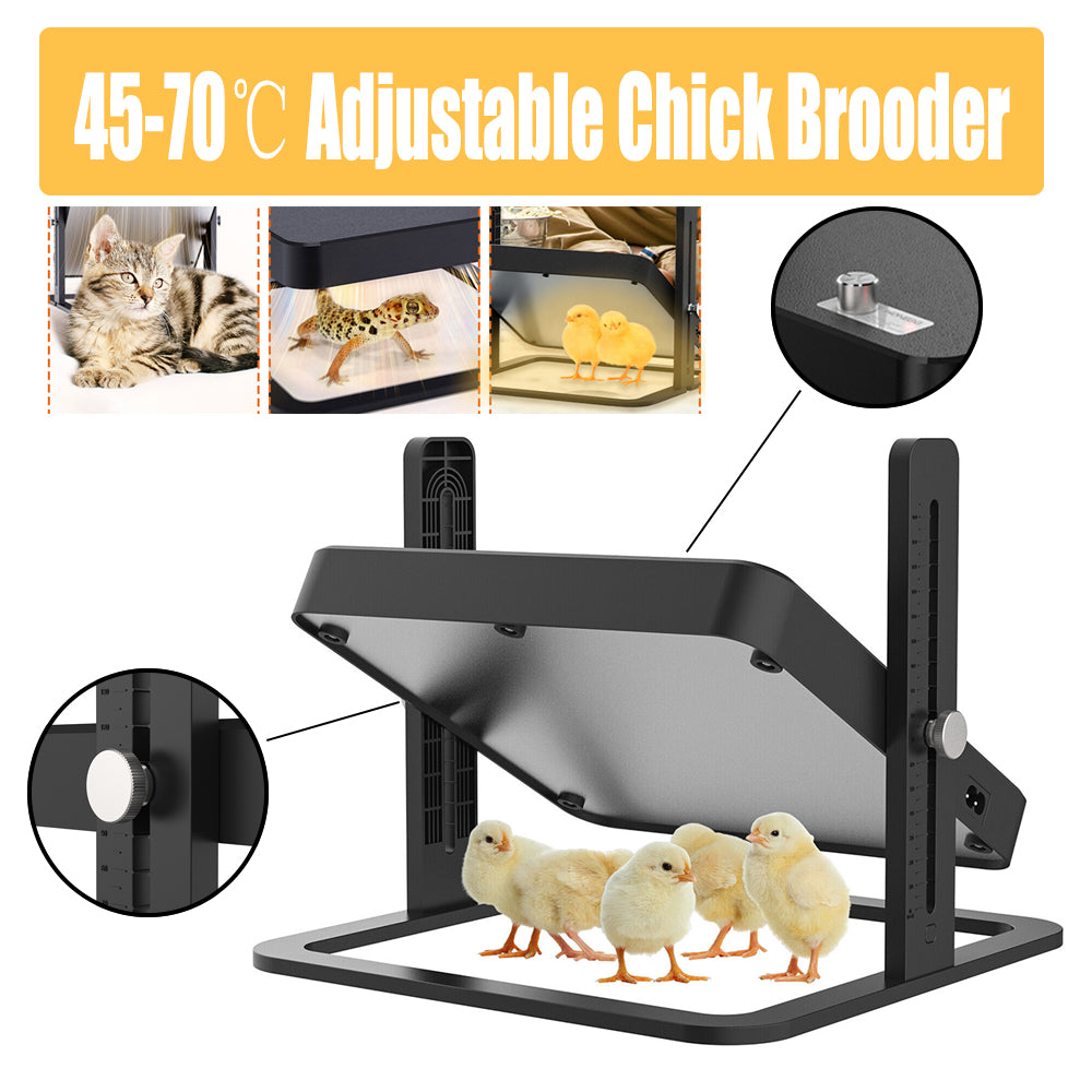 40 degrees celsius to 70 degrees celsius Adjustable Chick Brooder Heating Plate Chicken Coop Duck Poultry V201-EGG0014BL8AU