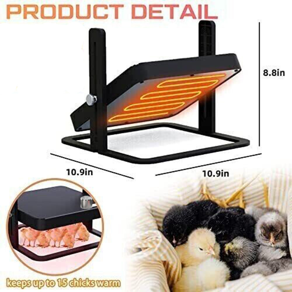 40 degrees celsius to 70 degrees celsius Adjustable Chick Brooder Heating Plate Chicken Coop Duck Poultry V201-EGG0014BL8AU
