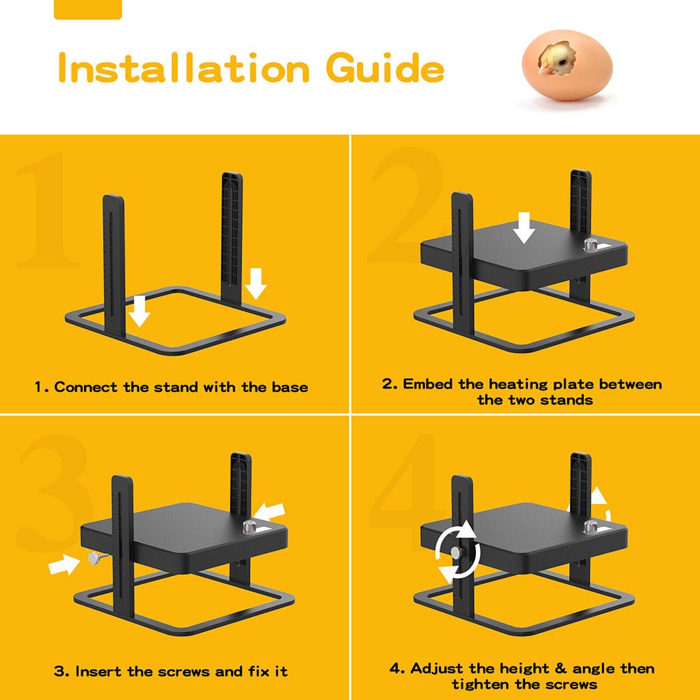 40 degrees celsius to 70 degrees celsius Adjustable Chick Brooder Heating Plate Chicken Coop Duck Poultry V201-EGG0014BL8AU