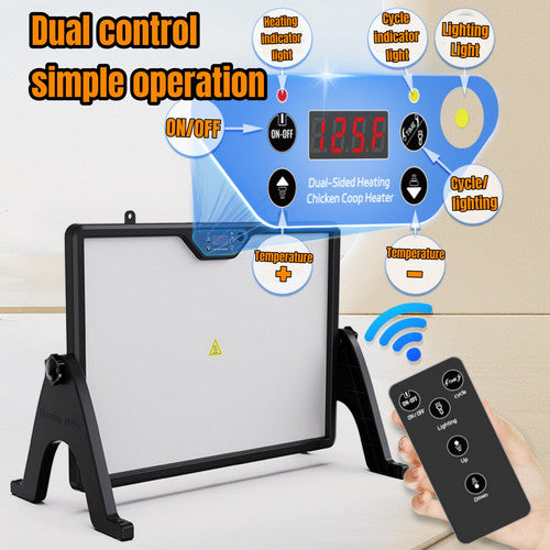 Chick Brooder Heating Plate Chicken Coop Heater Dual-Sided Duck Poultry Brooder V201-EGG0015WH8AU