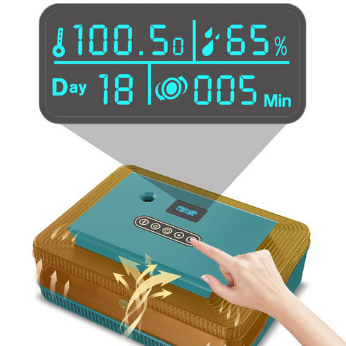 Digital Led Fully Automatic 25 Egg Incubator Hatch Turning Chicken Eggs Poultry V201-EGG0025GR8AU