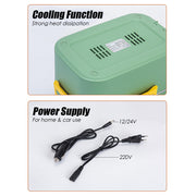 75W Electric Lunch Box Food Warmer Heater 1.8L Portable Leak Proof Car Home AU V201-ELB1218GR8AU