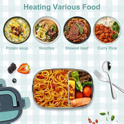 Electric Lunch Box Food Warmer Portable Leakproof Food Heater Car Home Picnic V201-ELB1222GR8AU