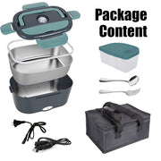 Electric Lunch Box Food Warmer Portable Leakproof Food Heater Car Home Picnic V201-ELB1222GR8AU