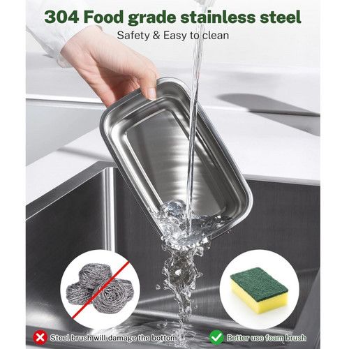 Portable 1L Cordless Electric Heated Lunch Box 16000mAh 60W 304 Stainless Steel Black&Green V201-ELB6080BGR8AU