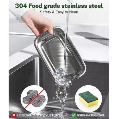 Portable 1L Cordless Electric Heated Lunch Box 16000mAh 60W 304 Stainless Steel Black&Green V201-ELB6080BGR8AU